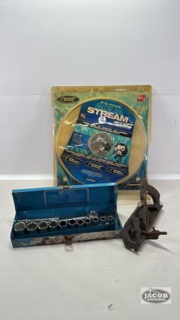 HAND PLANE, GARDEN HOSE AND SOCKET SET