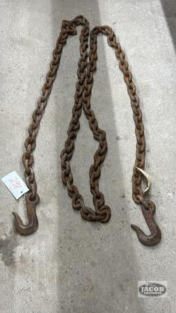 14FT CHAIN WITH 2 HOOKS