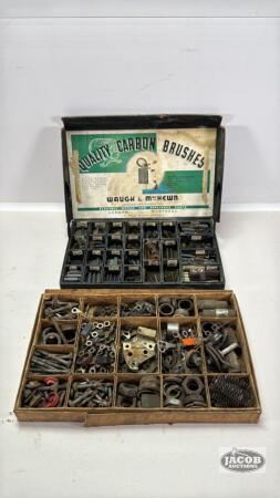 ASSORTED LOT OF ELECTRIC MOTOR PARTS