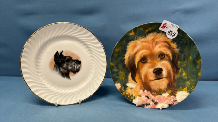 2 Dog Related Plates