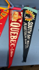 Approximately 10 Felt Destination Pennants - 2