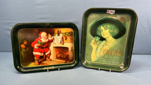 2 Metal Coke Trays