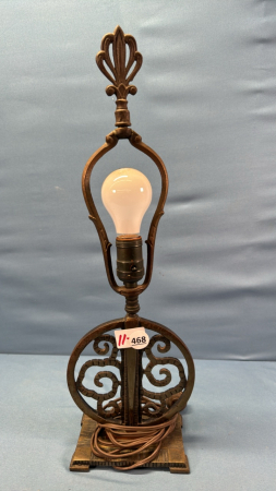 Deco Style Metal Lamp -20in High