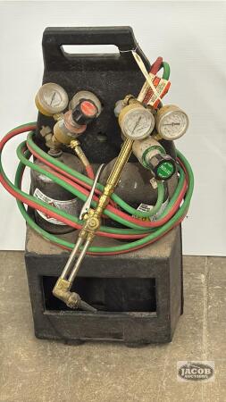 SET OF TORCH TANKS WITH TORCH AND CARRY-ALL