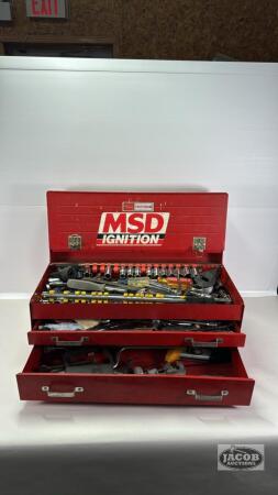 METAL CRAFTSMAN TOOL BOX WITH CONTENTS