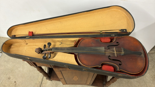 Copy of Stradivarius in Wooden Case -As Is -Case is 31in Long