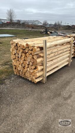 90 CEDAR 4IN X 8FT POSTS