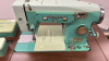 White Electric Sewing Machine with Attachments & Stand - 3