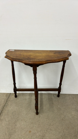 Half Moon Table -Needs Refinishing