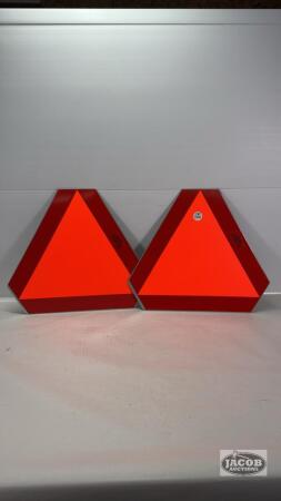 (2) METAL SLOW MOVING VEHICLE SIGNS