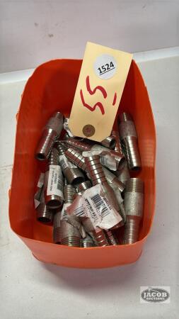 APPROX. 20 STAINLESS STEEL 1/2IN MIP BY HOSE ADAPTOR