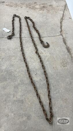 17FT 3/8IN CHAIN WITH 2 HOOKS
