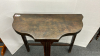 Half Moon Table -24in Across -Needs Refinishing - 2