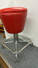 Vinyl Top Swivel Stool with Chrome Base -27in High - 3