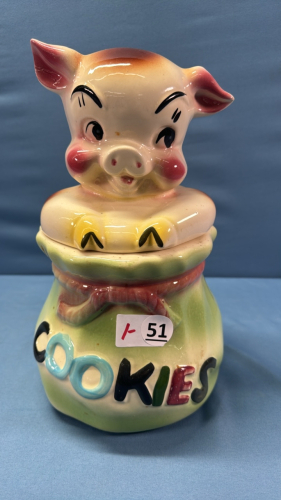 Pig Cookie Jar -12in High