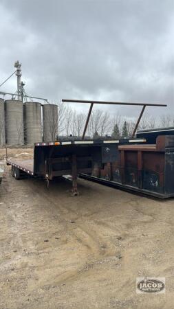 TANDEM 5TH WHEEL STEEL FLATBED TRAILER