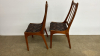 2 Matching Teak Chairs with Upholstered Seats - 4