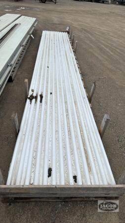 LOT OF 6 SHEETS OF WHITE POLY SHEETING