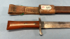 Bayonet Made From 1915 Ross Rifle with Leather Sheath - 2