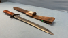 Bayonet Made From 1915 Ross Rifle with Leather Sheath - 5