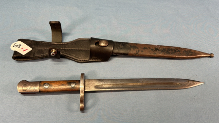 Bayonet for Chilean Model 1912 Mauser Rifle -9.75in Blade