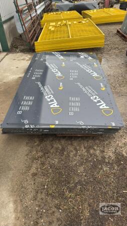 (30) SHEETS OF GRAY AL13 4FT X 8FT