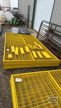 (10) PANELS OF CONSTRUCTION FENCING