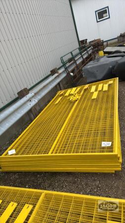 (10) PANELS OF CONSTRUCTION FENCING