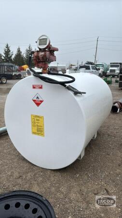 500GAL FUEL TANK WITH WORKING GAS BOY 16GPM PUMP