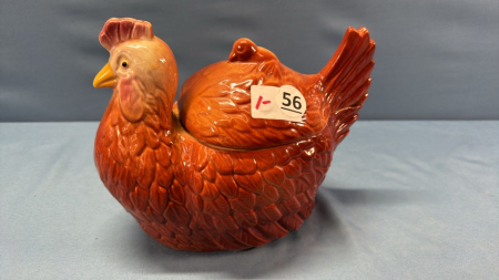 Papco Hen Cookie Jar -7in High