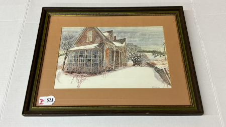 Abandoned Farm House Print by Bruce Johnson