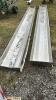 (2) STAINLESS FEED TROUGHS
