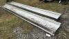 (2) STAINLESS FEED TROUGHS - 2