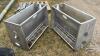 (2) DOUBLE SIDED WEANER PIG FEEDERS - 4
