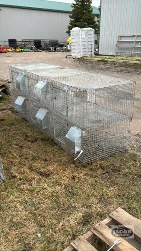 (2) 7.5FT RABBIT CAGES