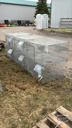 (2) 7.5FT RABBIT CAGES
