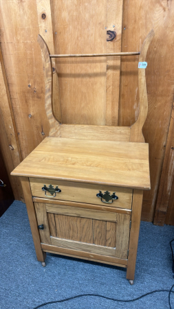 Refinished Wash Stand with Harp