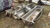 (3) STAINLESS WATER TROUGHS - 2