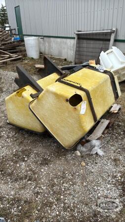 (2) JOHN DEERE FERTILIZER HOPPERS