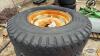 (4) 10-20 TIRES ON 8 BOLT RIMS - 4