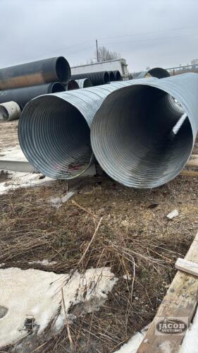 (2) 48IN X 23FT GALVANIZED CULVERT