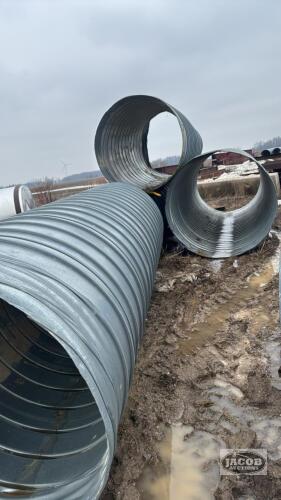 (4) 53IN GALVANIZED CULVERT PIPE