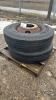 (2) USED 11R22.5 TIRES ON STEEL RIMS - 2