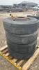 (4) USED 295/75R22.5 TIRES ON STEEL RIMS - 3