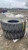 PAIR OF USED PRIMEX 17.5-25 TIRES