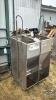 2-CRYSTAL SPRINGS WET DRY STAIN. STEEL DBL FEEDERS - 2
