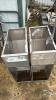 2-CRYSTAL SPRINGS WET DRY STAIN. STEEL DBL FEEDERS - 3