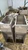 2-CRYSTAL SPRINGS WET DRY STAIN. STEEL DBL FEEDERS - 2