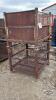 (2) STACKING STEEL BINS