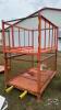 (2) STEEL STACKING CRATES